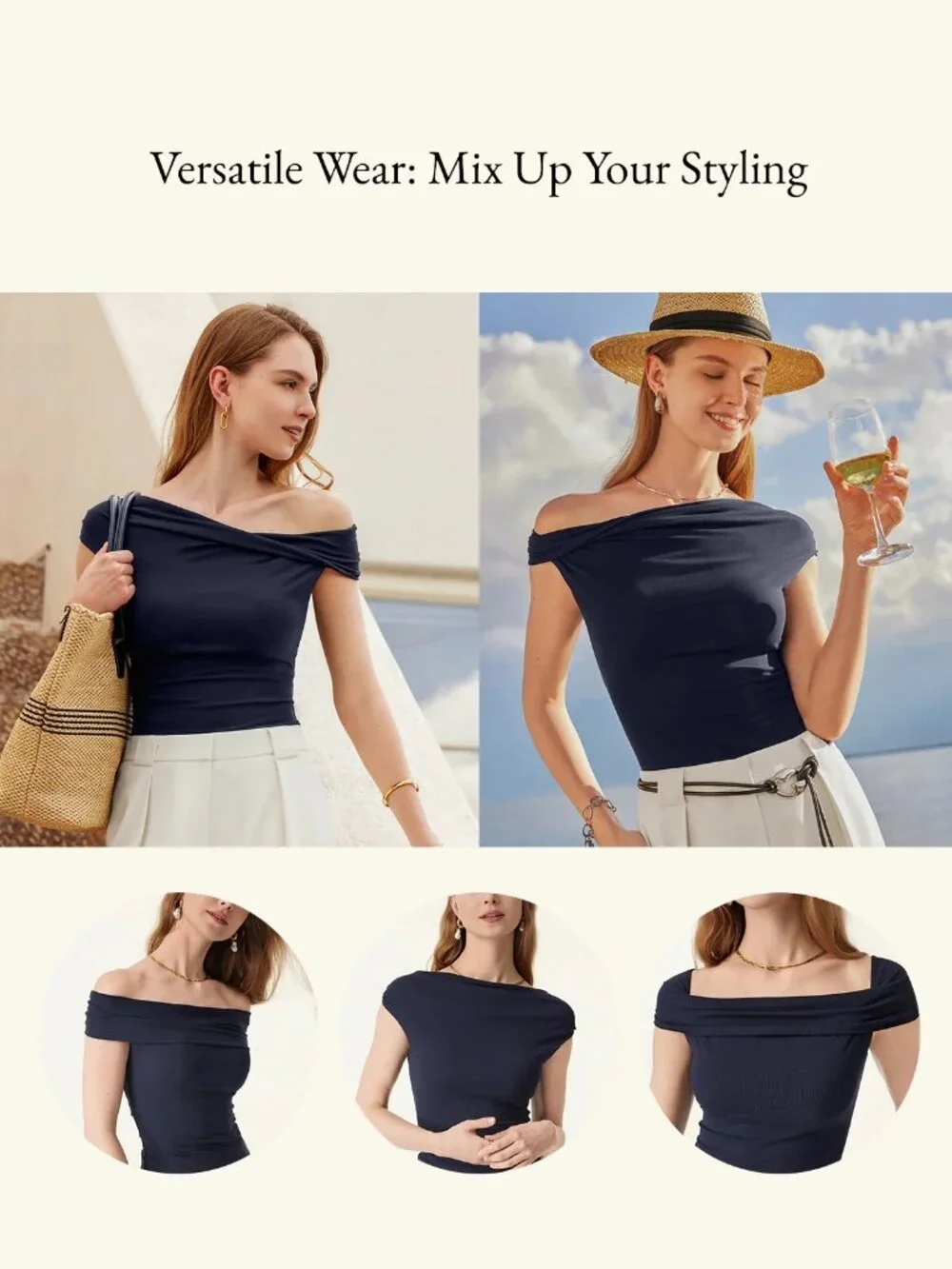 NWT OGL Eco-SkinKiss® Multi-wear Versatile Necklines Bra Top Fog L